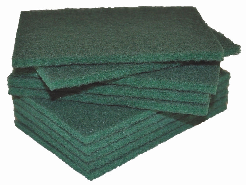 EDCO Standard Industrial Green Scourer 15 x 10mm 10pc pack