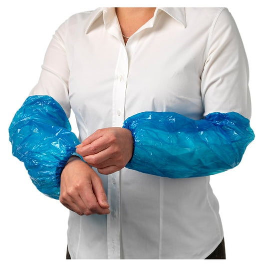 Disposable PE Over sleeves Blue  20 x 40cm 2000 pair /carton