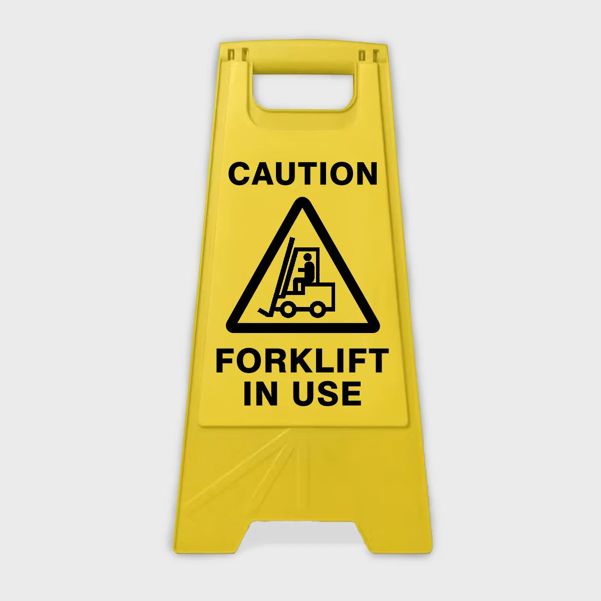 Caution Sign - Forklift in Use Yellow