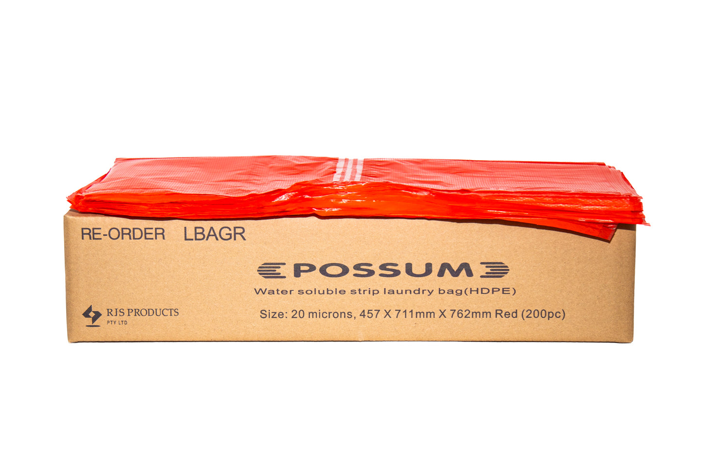 Possum Dissolvable Laundry Bag -Red