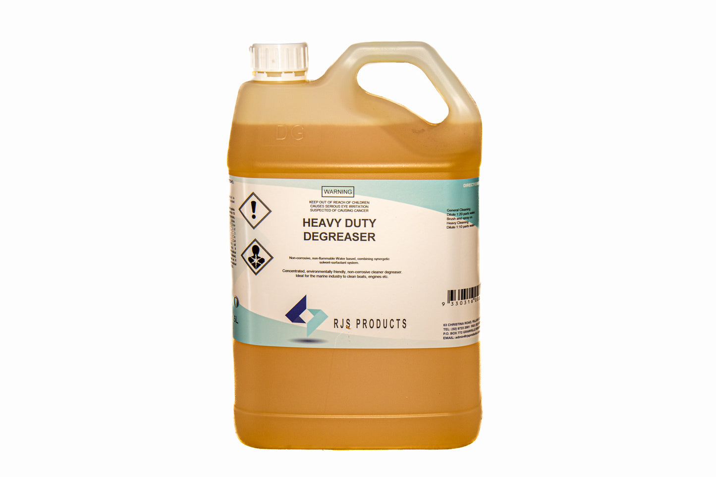 Heavy Duty Degreaser - Water Based Enviro Friendly