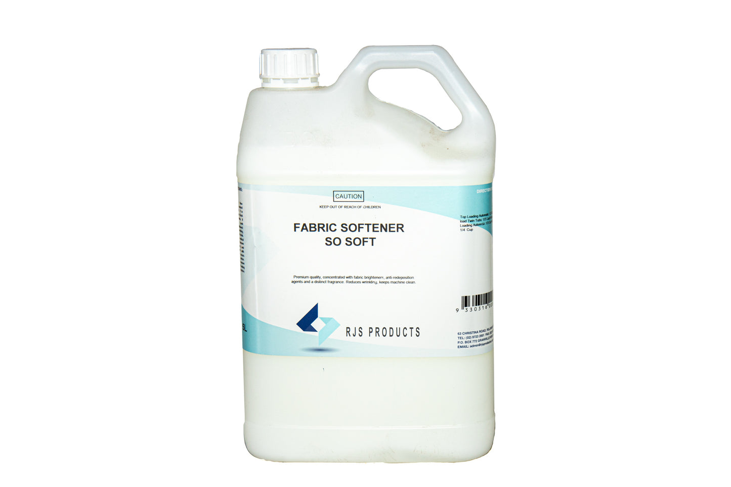 White Fabric Softener - So Soft w/Floral Fragrance