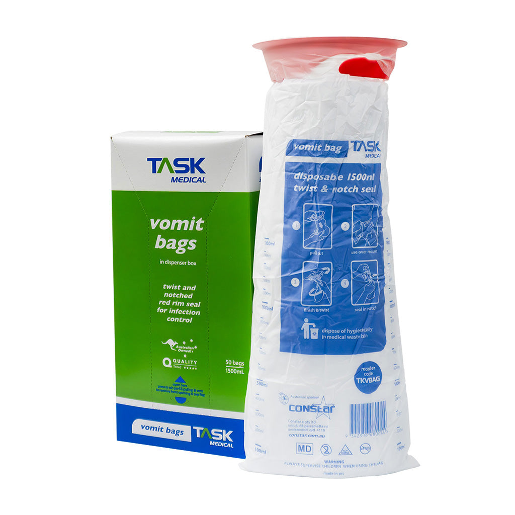 Task Medical Vomit Bags 50pc box