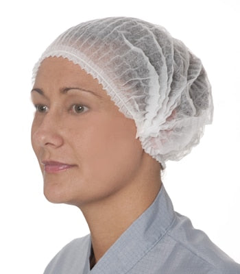 Ultra Health Hair Net Crimped White 10x100pk 1000pc