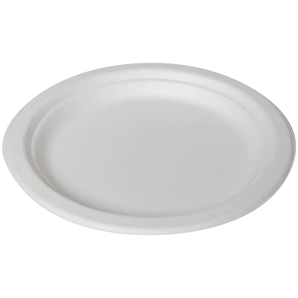 Sugarcane round Plate 7inch