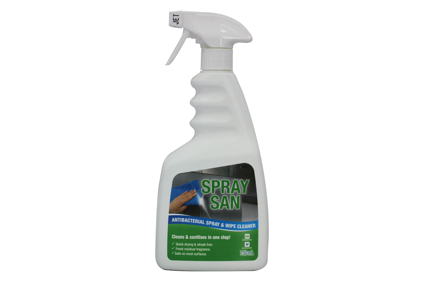 Spray San Antibacterial Spray + Wipe Sanitiser 750ml