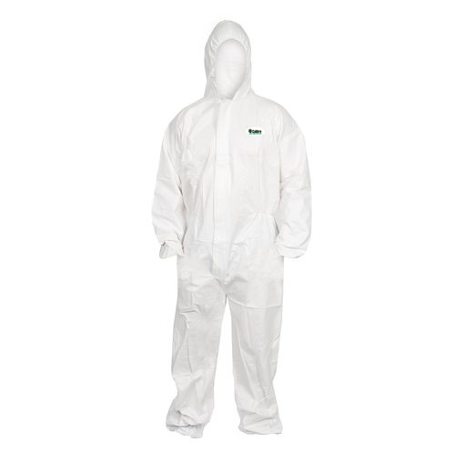 Hi Calibre  Disposable Coveralls  S.M.S Type 5 & 6 White 50pc