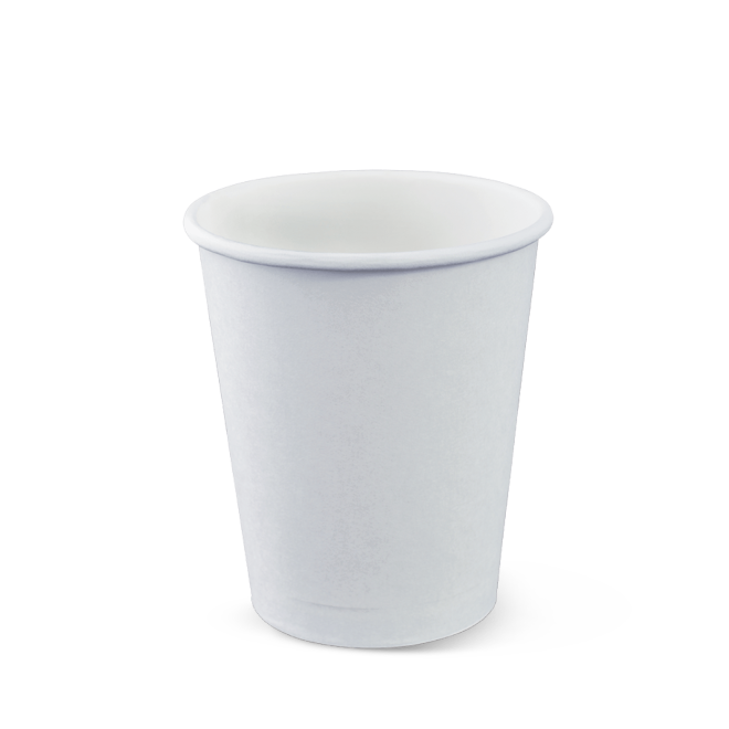 White Single Wall Paper Coffee Cup 8oz 1000pc