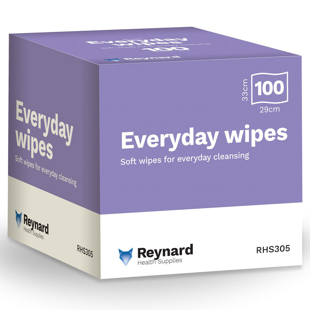 Reynard Boxed Everyday Dry Wipes 33x29cm 100/sht 12pk/cart