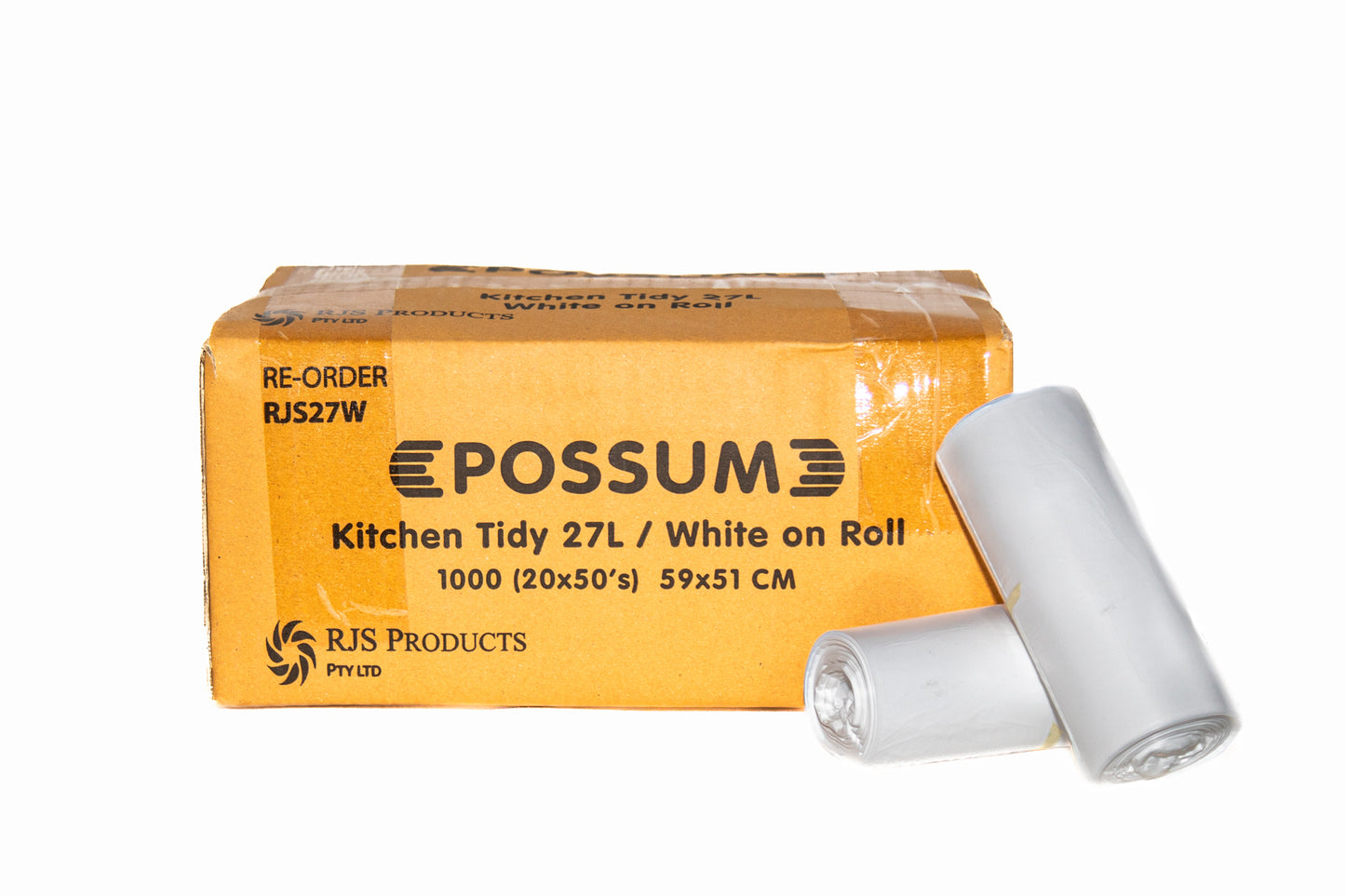 Possum White 27L Tidy Bag Roll 50x20pc