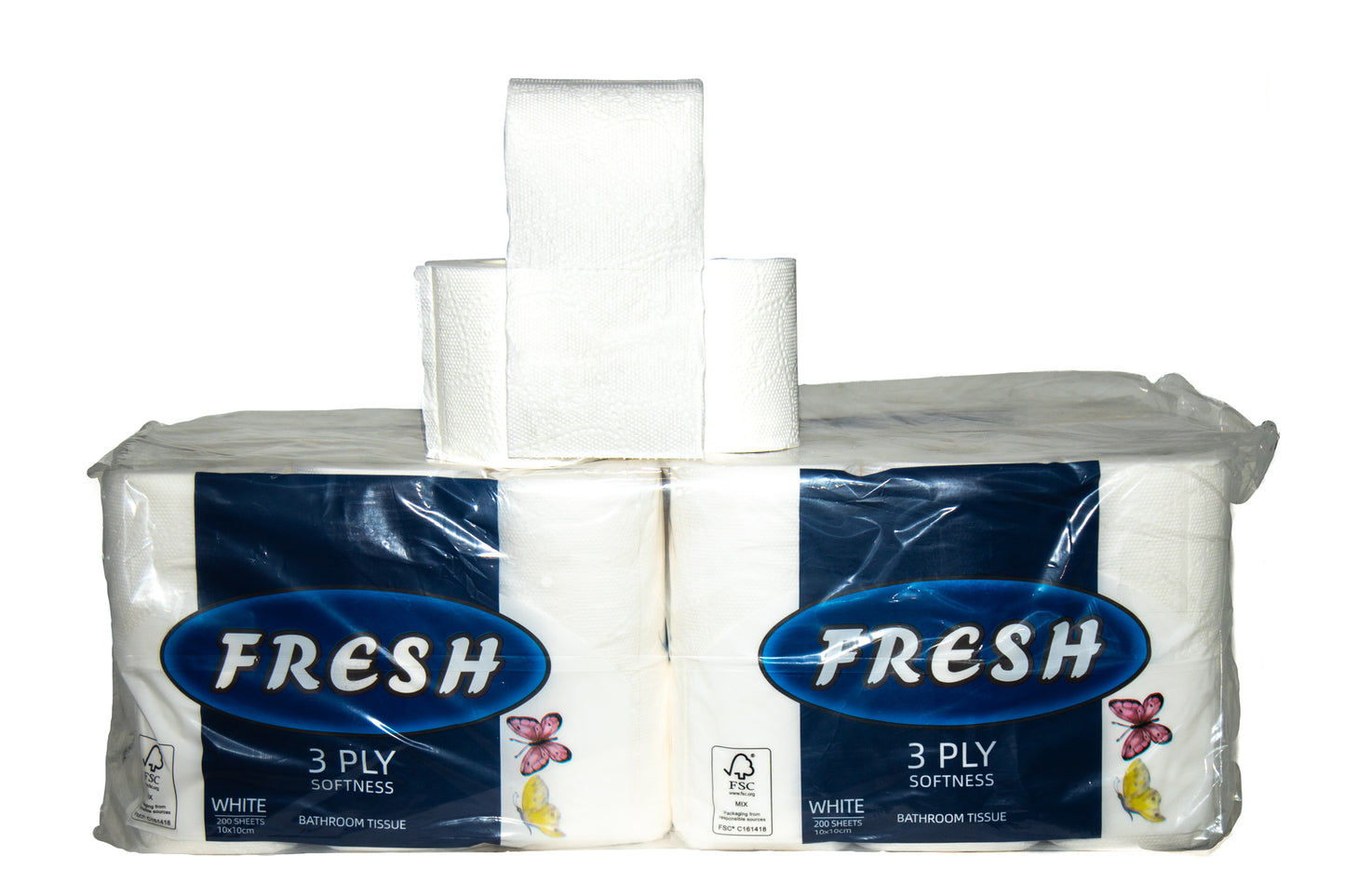 Fresh 3ply Bathroom Tissue 48rolls