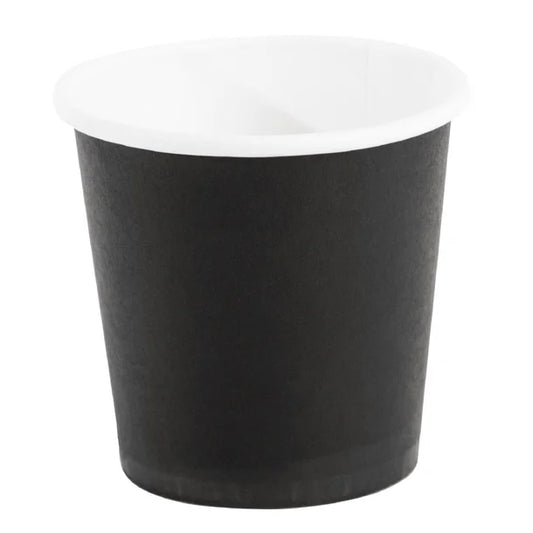 Disposable Paper Coffee Cups 4oz Black 1000pc
