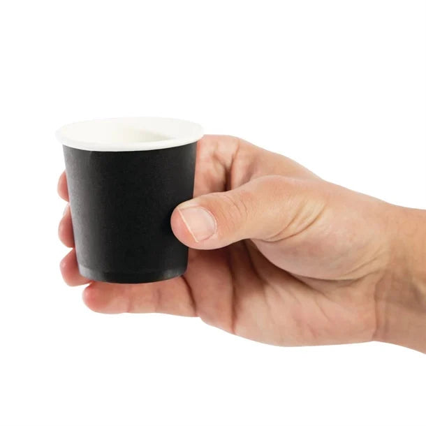 Disposable Paper Coffee Cups 4oz Black 1000pc