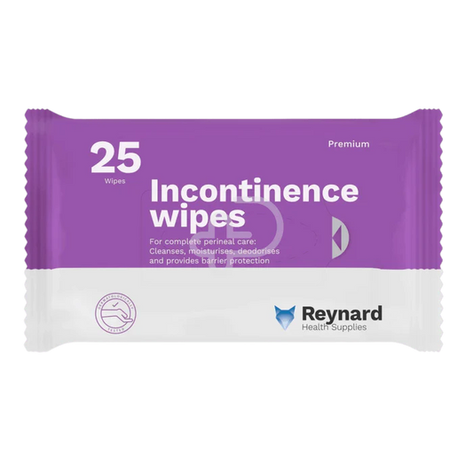 Reynard Incontinence Wipes 25 wipes 12 pack carton