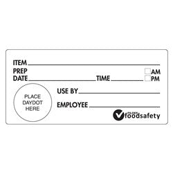 Shelf Life Label- 98mm x 48mm Removable, Roll of 500