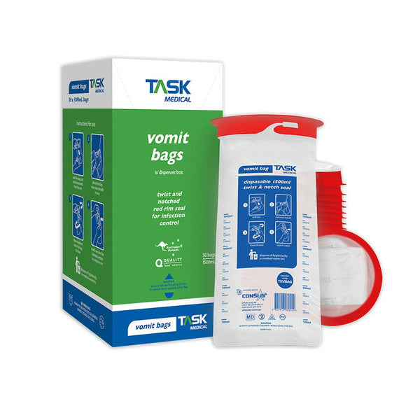 Task Medical Vomit Bags 50pc box
