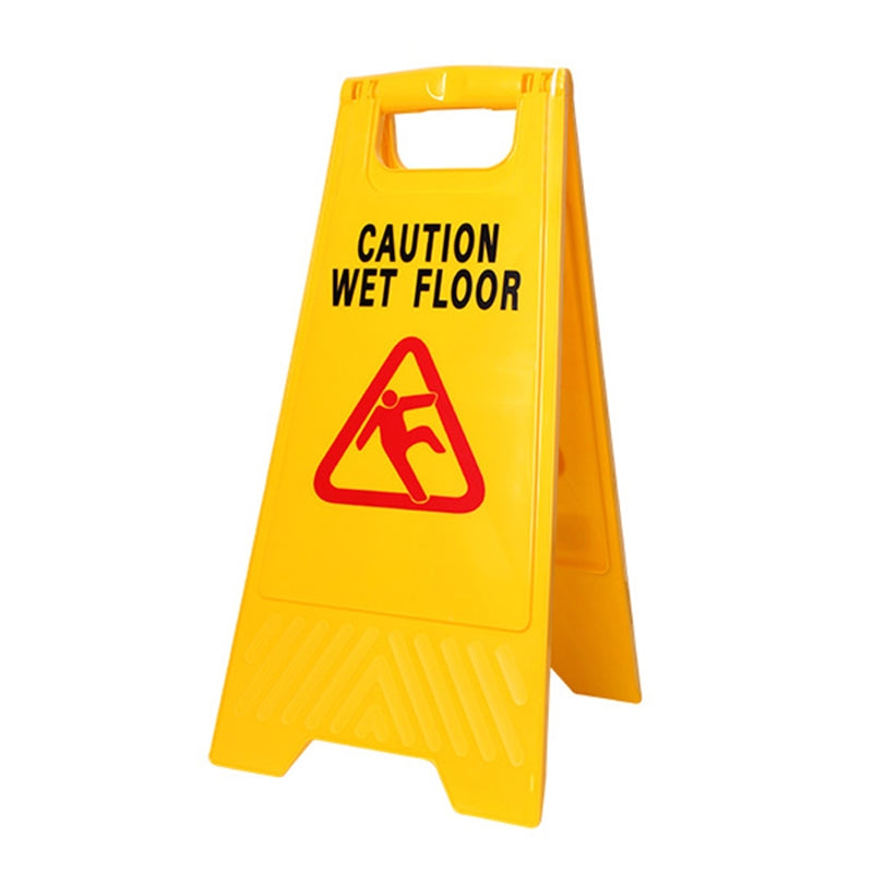 Caution Sign - wet floor Yellow