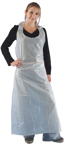 Ultra Health-Disposable Aprons Long - Ind/Wrapped 85x150cm 6x100pc (White)