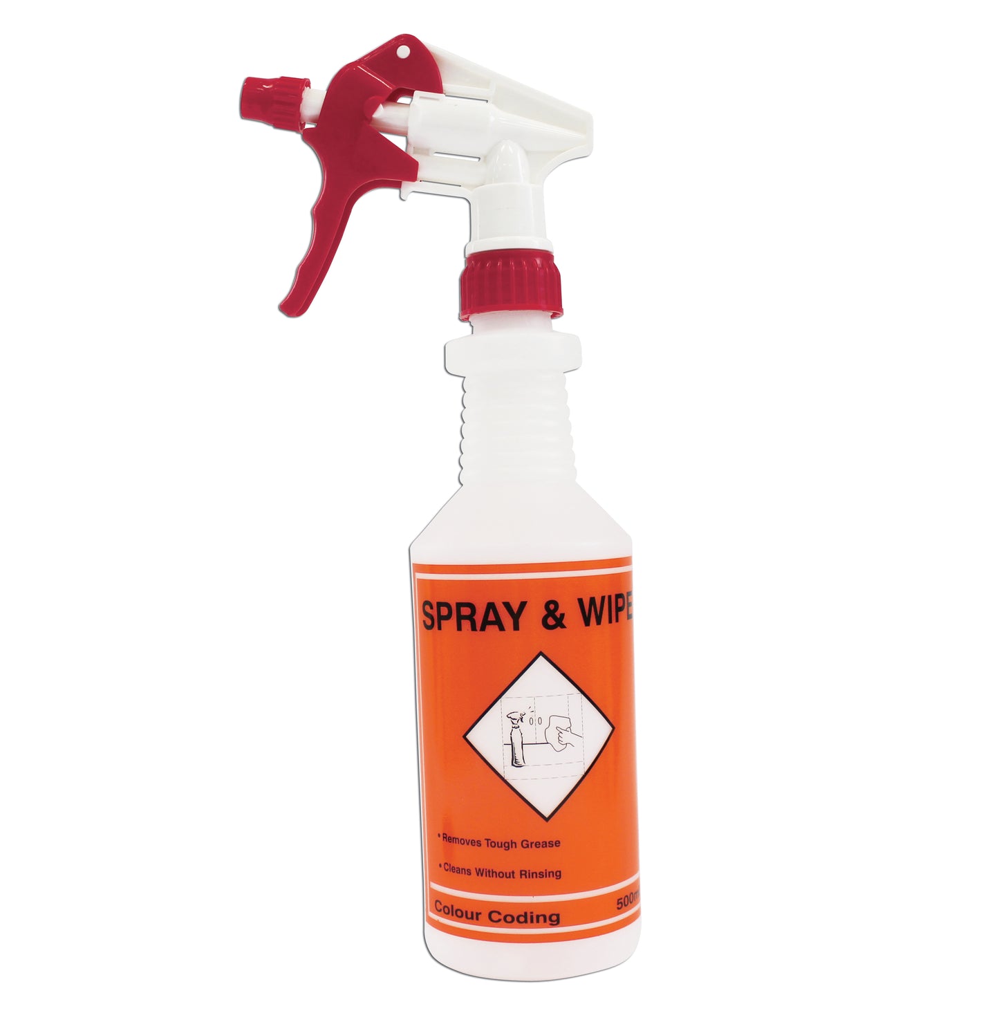 Screen Printed Spray Bottle with Trigger - Spray & Wipe 500ml
