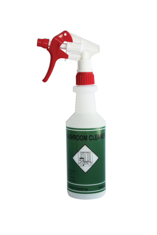 Screen Printed Spray Bottle with Trigger - Washroom/Toilet Bowl Cleaner 500ml