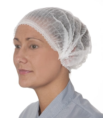 Ultra Health Hair Net Crimped White 10x100pk