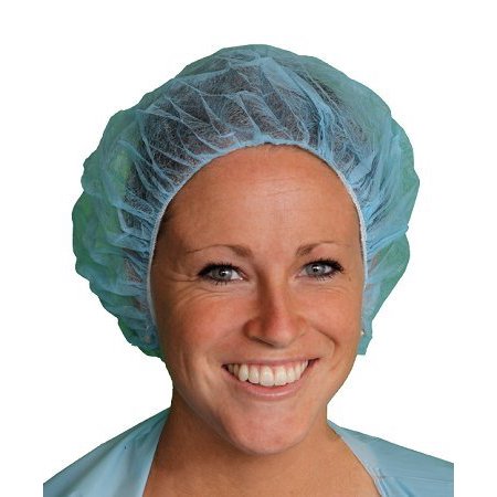 Hair Net Crimped Blue 10x100pk 1000pc